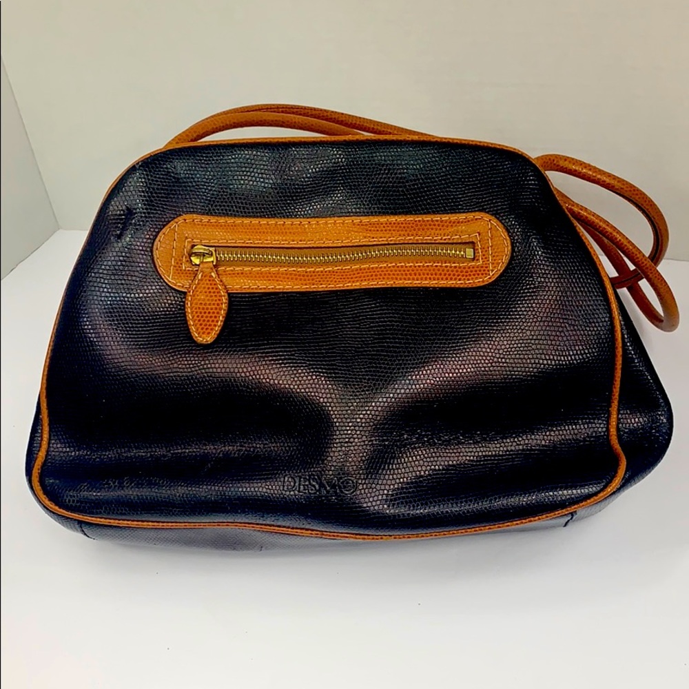 DESMO Firenze VTG Shoulder Bag Purse Italy Lizard